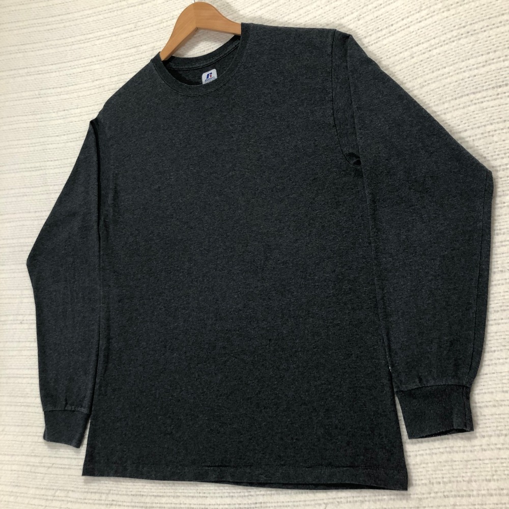 Russell Athletic Long Sleeve‎ T-Shirt Heather Gray Casual Activewear M